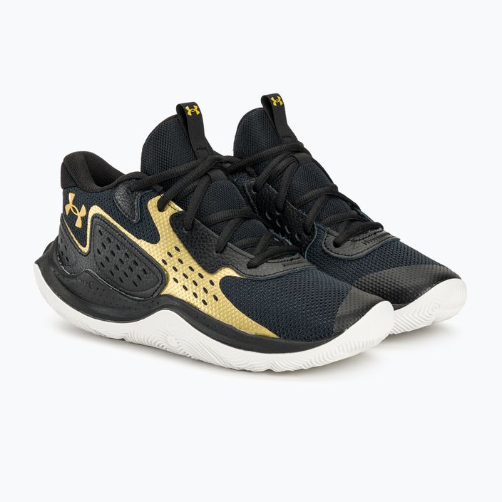 Баскетболни обувки Under Armour Jet' 23 black/metallic gold/metallic gold 4