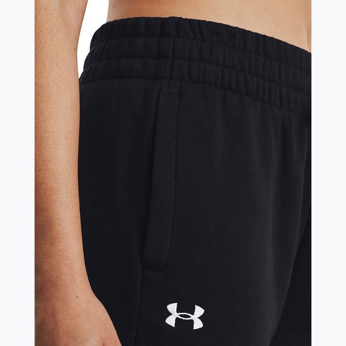 Under Armour Rival Fleece дамски панталон тъмно черно/бяло 4