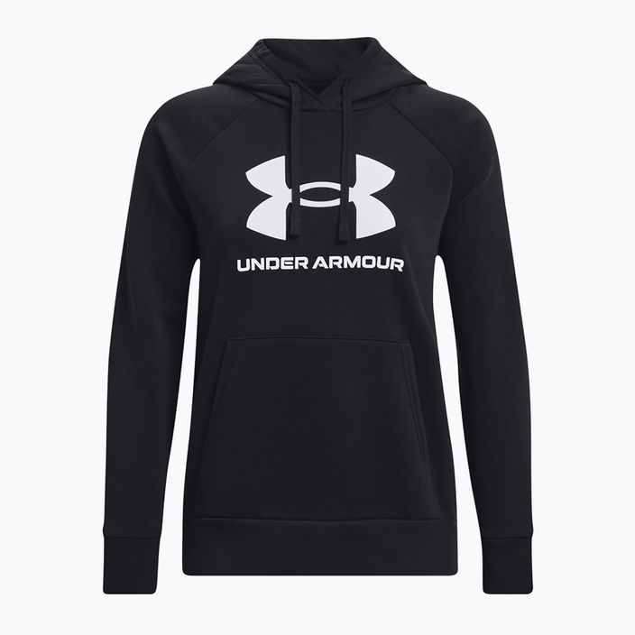 Дамски анцуг Under Armour Rival Fleece Big Logo Hoody black/white 5