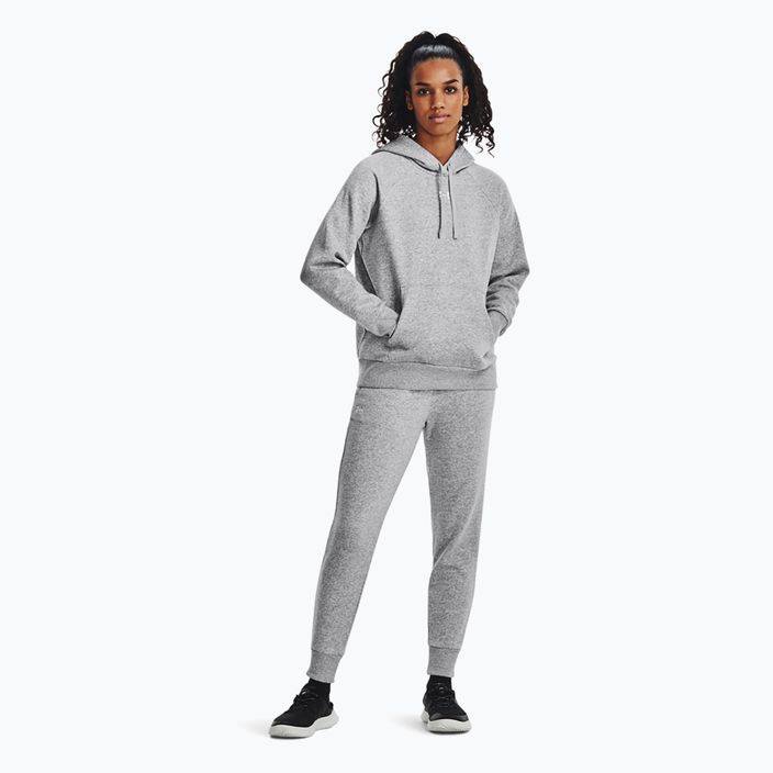 Дамски суитшърт Under Armour Rival Fleece Hoodie mod gray light heather/white 2