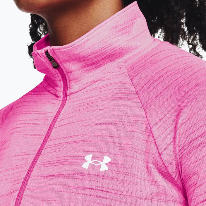 Under Armour дамски суитшърт Evolved Core Tech 1/2 Zip rebel pink/white 4