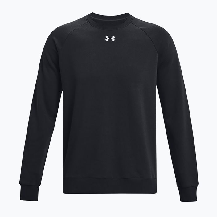 Мъжки суитшърт Under Armour Rival Fleece Crew черен/бял 5