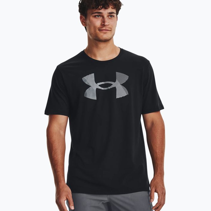 Мъжка тениска Under Armour Big Logo Fill black/pitch gray/halo gray