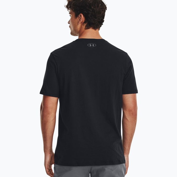Мъжка тениска Under Armour Big Logo Fill black/pitch gray/halo gray 2
