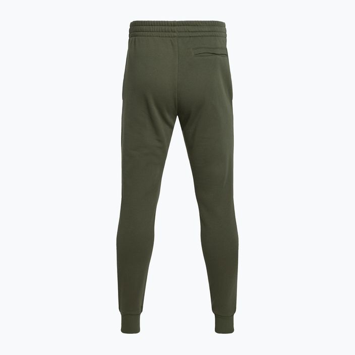 Мъжки тренировъчни панталони Under Armour Rival Fleece Joggers marine от зелен/бял 5