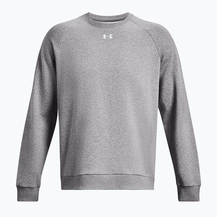 Мъжка качулка Under Armour Rival Fleece Crew castlerock light heather/white 5