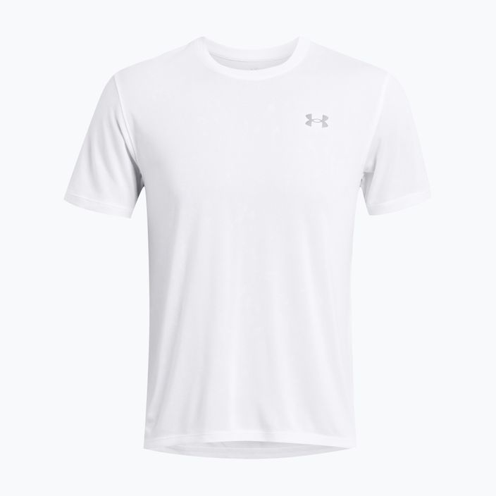 Мъжка тениска за бягане Under Armour Streaker Splatter бяла/бяла/отразителна 4