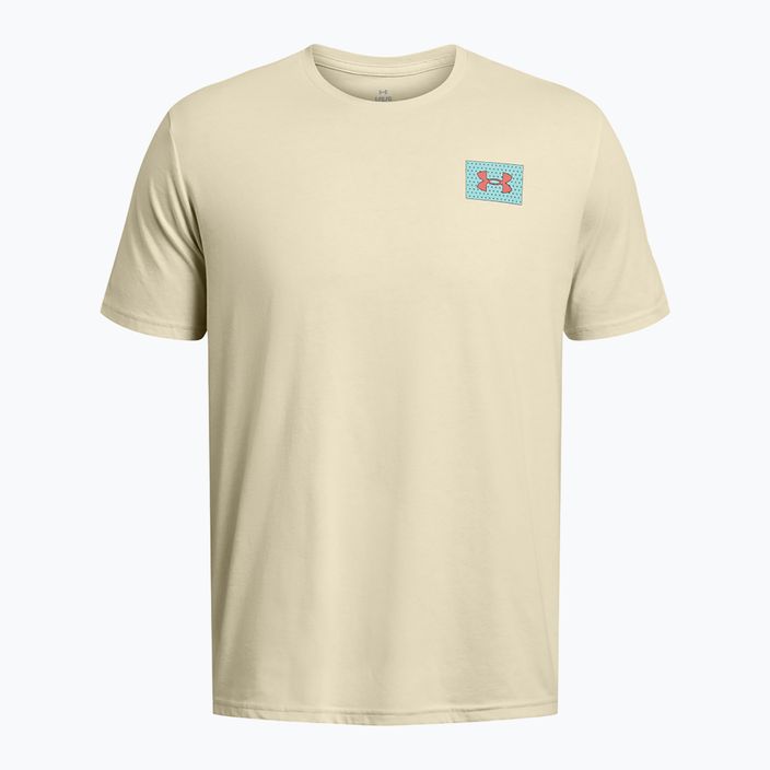 Мъжка тениска Under Armour Colorblock Logo LC silt/coho 3