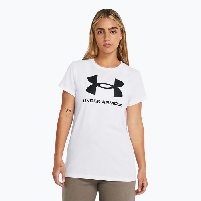 Under Armour Rival Logo дамска тениска бяло/черно