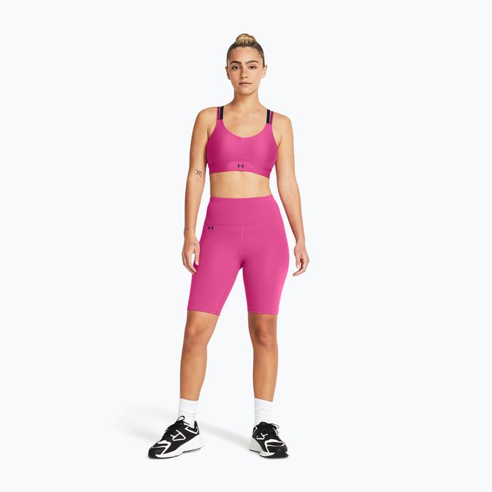 Къси панталони за тренировка за жени Under Armour Motion Bike Short astro pink/black 2