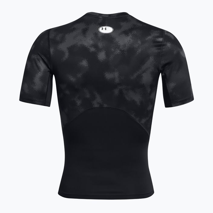 Мъжка тренировъчна тениска Under Armour HG Armour Printed black/white 6