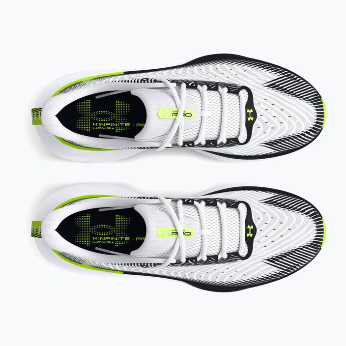Мъжки обувки за бягане Under Armour Infinite Pro бяло/черно/високо видимо жълто 11