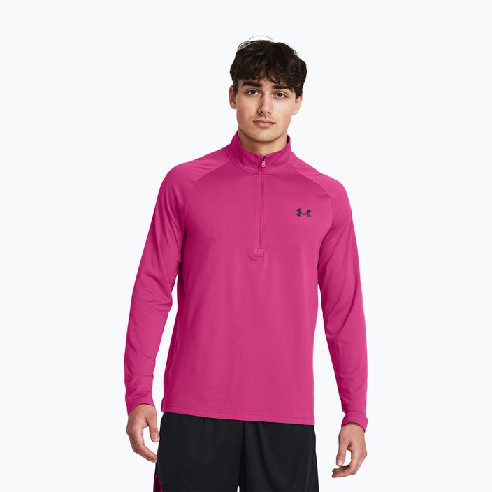 Мъжки суитшърт Under Armour Tech 2.0 1/2 Zip astro pink/black