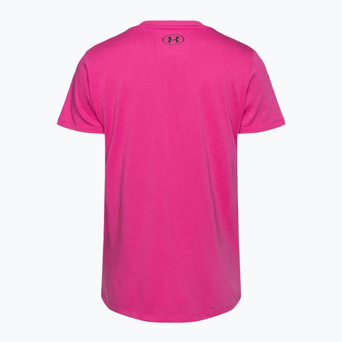 Under Armour Project Underground Core T astro pink/black дамска тениска за тренировки 2