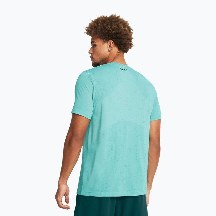Мъжка безшевна тениска Under Armour Vanish radial turquoise/hydro teal 3