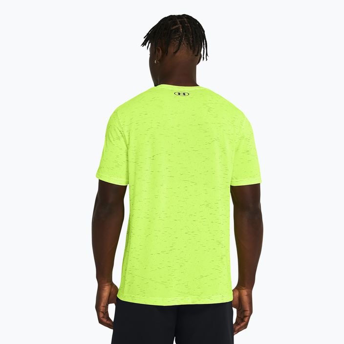 Мъжка тениска Under Armour Vanish Seamless с висока видимост в жълто/черно 2