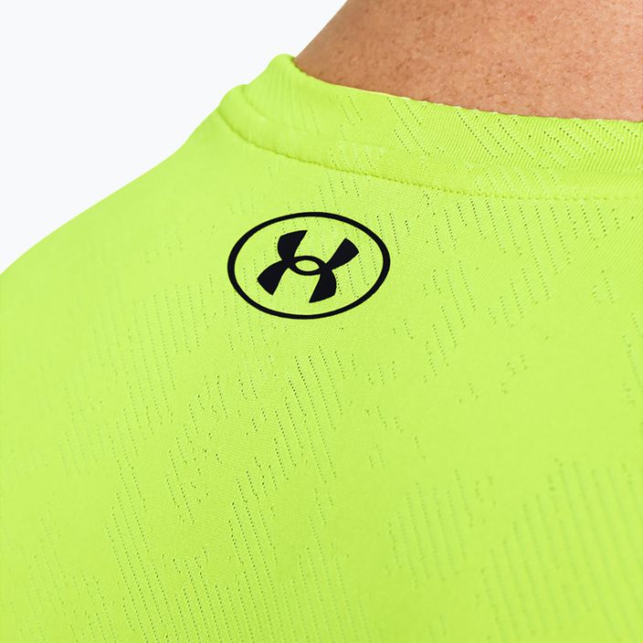 Мъжка тренировъчна тениска Under Armour Tech Vent Geode с висока видимост в жълто/черно 3