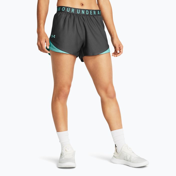Under Armour дамски шорти Play Up 3.0 castlerock/radial turquoise/radial turquoise