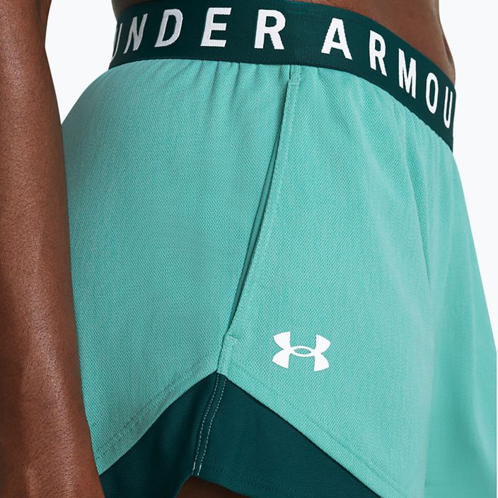 Къси панталони за жени Under Armour Play Up Twist 3.0 radial turquoise/hydro teal/white 4