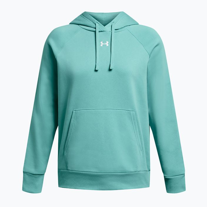 Дамски суитшърт Under Armour Rival Fleece Hoodie radial turquoise/white 4