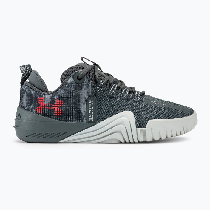 Under Armour дамски обувки за тренировка TriBase Reign 6 pitch gray/gray void/rush red 2