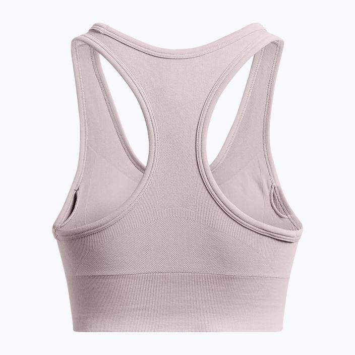 Under Armour Vanish Seamless Mid Марков сутиен за тренировки tetra grey/white 5