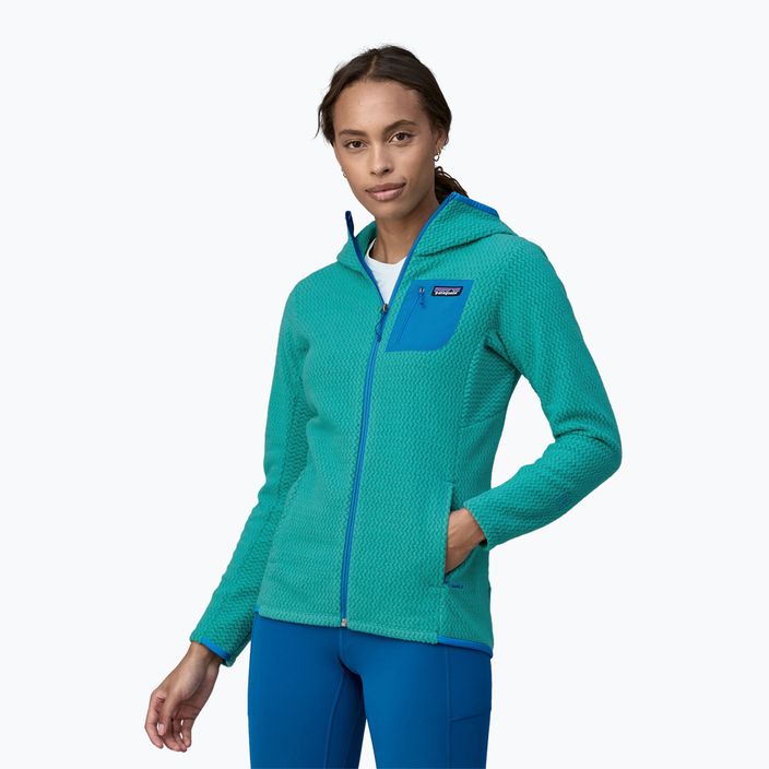 Дамски суитшърт за трекинг Patagonia R1 Air Full-Zip subtidal blue