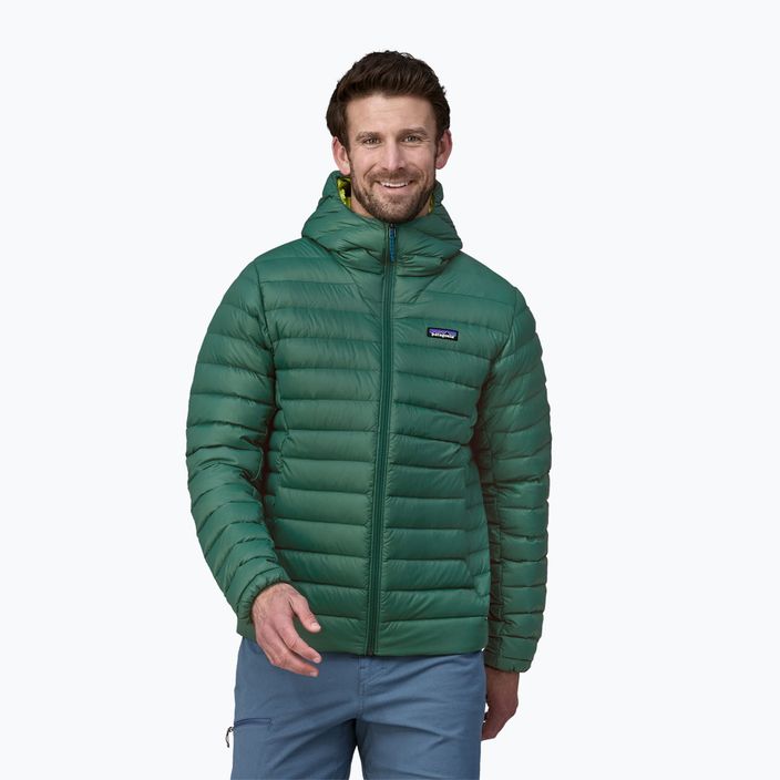 Мъжко пухено яке Patagonia Hoody conifer green