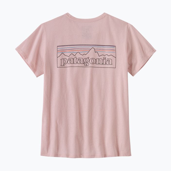 Дамска тениска за трекинг Patagonia P-6 Logo Responsibili-Tee whisker pink 4
