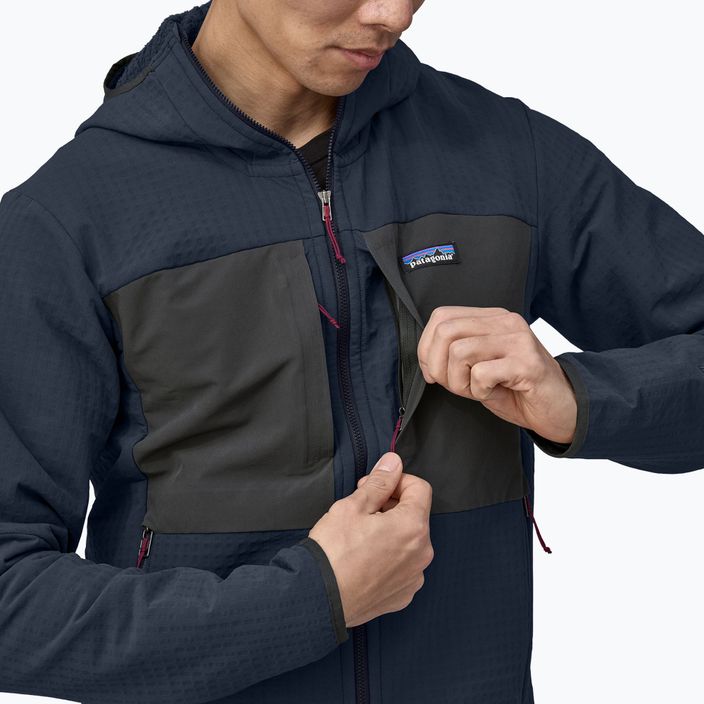 Мъжко софтшел яке Patagonia R2 TechFace new navy 5