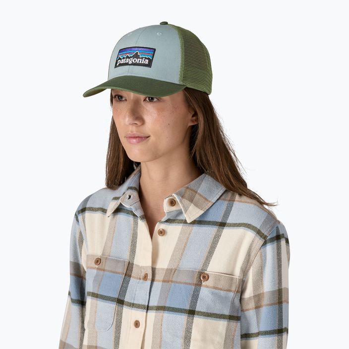 Бейзболна шапка Patagonia P-6 Logo LoPro Trucker thermal blue 2