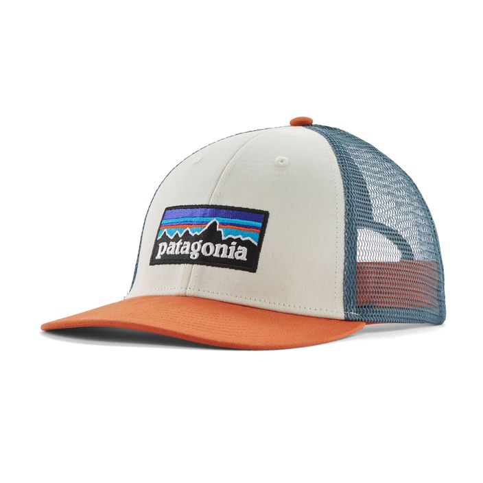 Бейзболна шапка Patagonia P-6 Logo LoPro Trucker white w/redtail rust 2