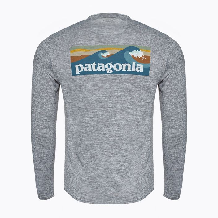 Мъжка блуза с дълъг ръкав Patagonia Cap Cool Daily Graphic Shirt-Waters boardshort logo abalone blue/feather grey 2