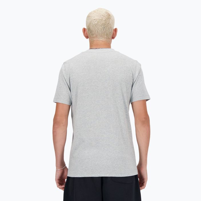 Мъжка тениска New Balance Stacked Logo athletic grey 4