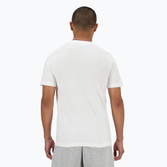Мъжка тениска New Balance Stacked Logo бяла 3