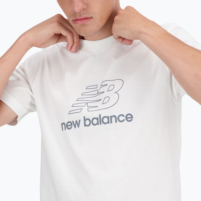 Мъжка тениска New Balance Graphic V Flying бяла 4