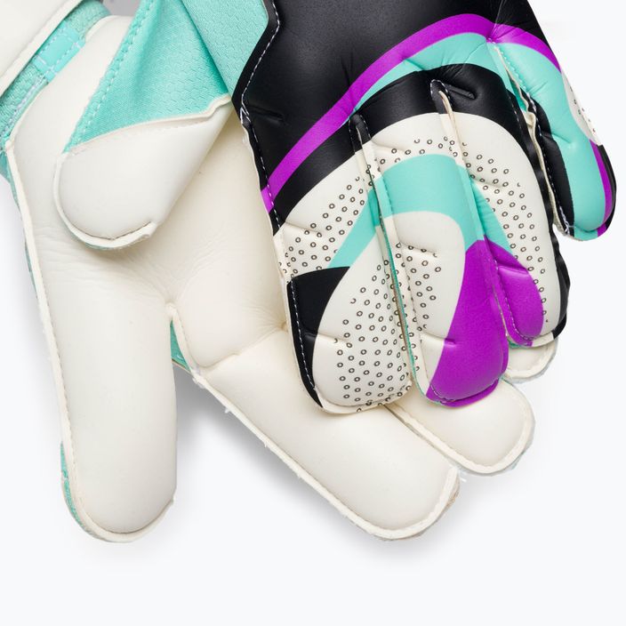Вратарска ръкавица Nike Grip 3 черна/хипер тюркоазена/бяла 3