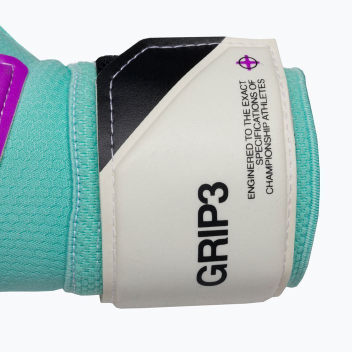 Вратарска ръкавица Nike Grip 3 черна/хипер тюркоазена/бяла 4