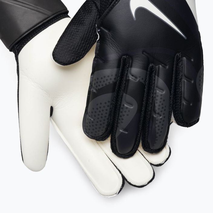 Nike Match вратарски ръкавици черно/тъмно сиво/бяло 3