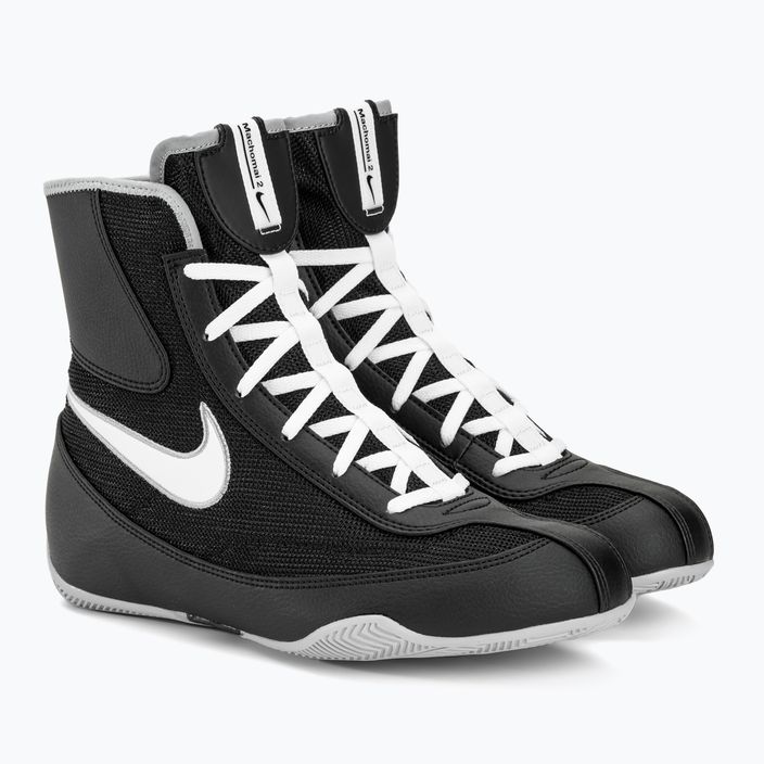 Боксови обувки Nike Machomai 2 черно/бяло вълче сиво 4