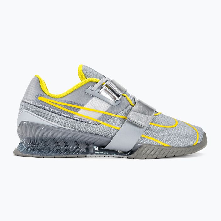 Nike Romaleos 4 обувки за вдигане на тежести wolf grey/lightening/blk met silver 2