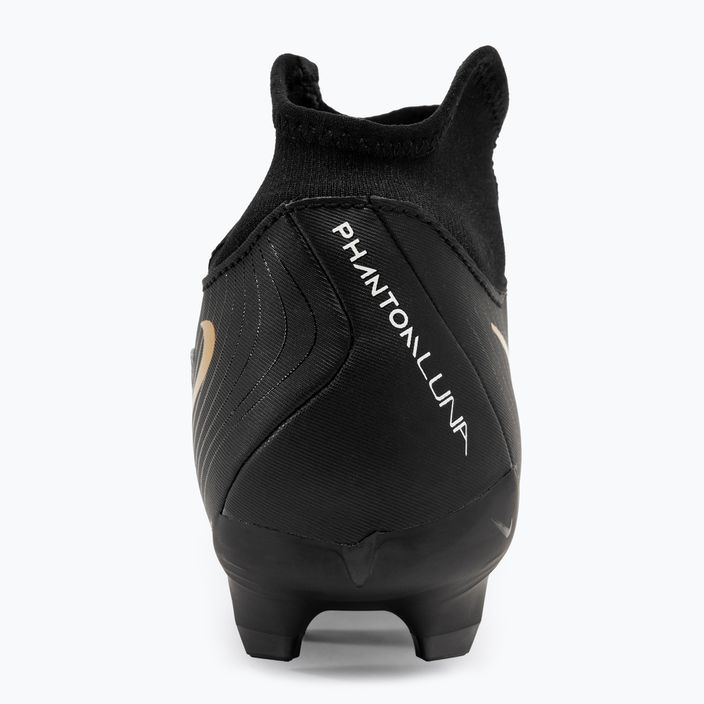 Nike Phantom Luna II Academy FG/MG футболни обувки бяло / метално злато монета / черно 6