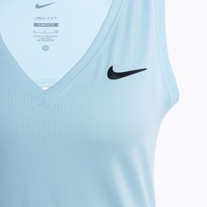 Дамски потник за тенис Nike Court Dri-Fit Victory glacier blue/black 3