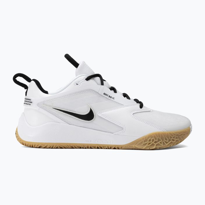 Nike Zoom Hyperace 3 волейболни обувки бяло/черно/фотонен прах 2