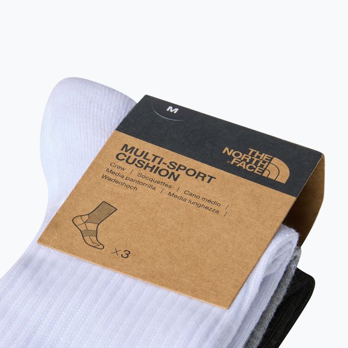 The North Face Multi Sport Cush Crew Sock 3 чифта чорапи за трекинг черни асорти 3