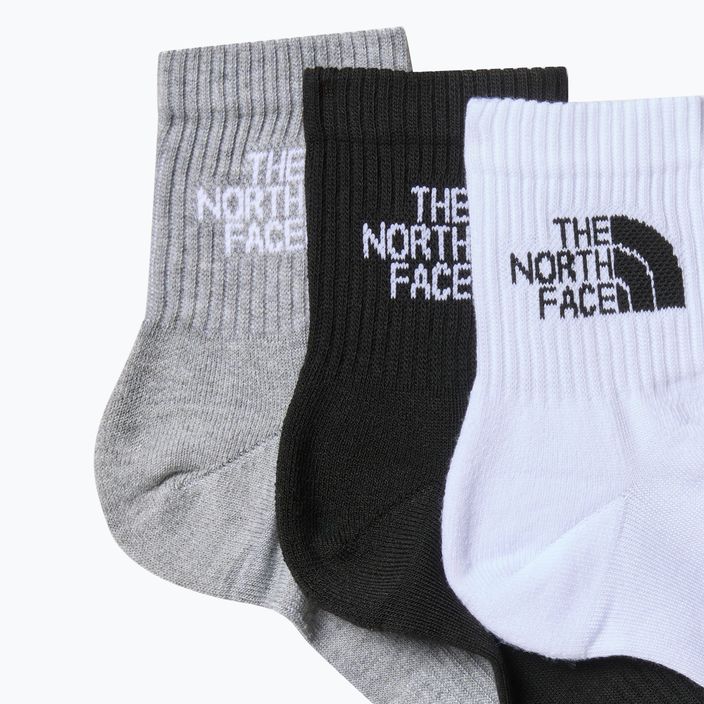 The North Face Multi Sport Cush Quarter чорапи за трекинг 3 чифта черни асорти 2
