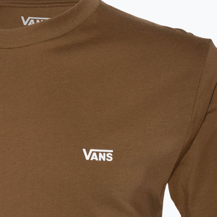 Мъжка тениска Vans Mn Left Chest Logo Тениска с лого в цвят кафе ликьор 3