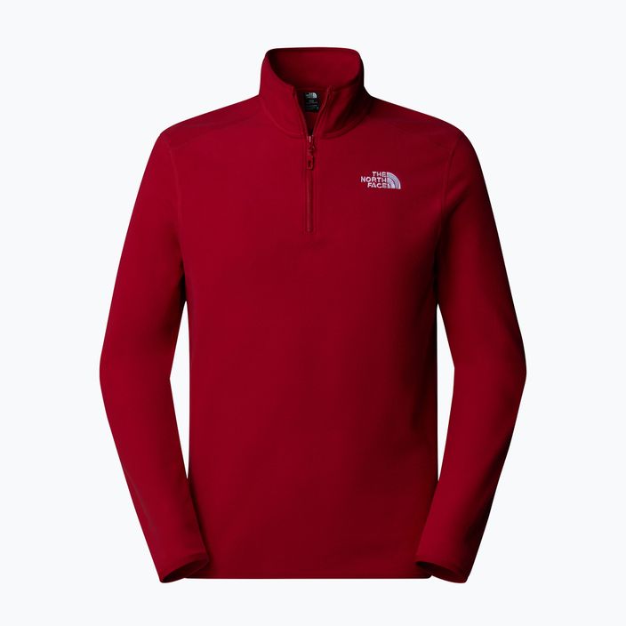 Мъжки суитшърт The North Face 100 Glacier 1/4 Zip garnet red