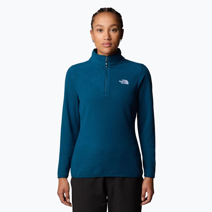 Дамски суитшърт The North Face 100 Glacier 1/4 Zip midnight petrol