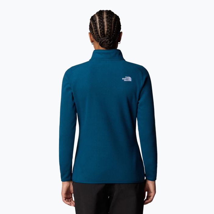 Дамски суитшърт The North Face 100 Glacier 1/4 Zip midnight petrol 3